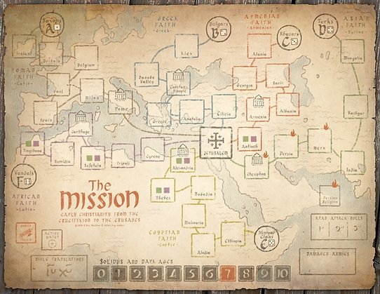 The Mission canvas map 17" x 22"